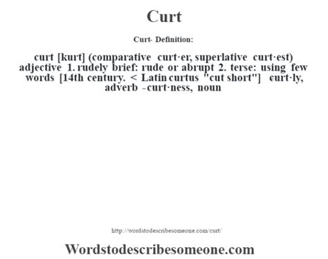 curt meaning slang|to be curt with someone.